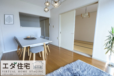 【居間・リビング】 | リエス小山間々田 | LDK家具配置イメージ