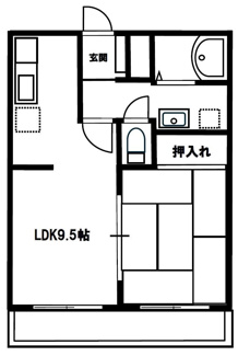 【間取り】 | パナハイツ深津C