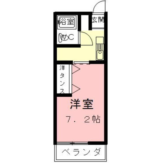 岐阜市茜部大野２丁目のアパートの間取り