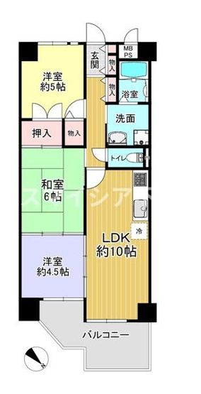 【間取り】 | 日光ハイツ香里第五