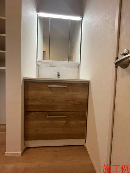 西尾市熊味町第1　全2棟・2号棟の独立洗面台|施工例