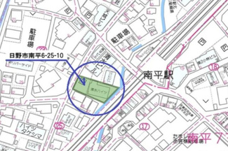 【地図】 | 【仲介手数料無料！！】日野市南平6丁目　建築条件なし売地（全3区画）No.2区画　3800万円