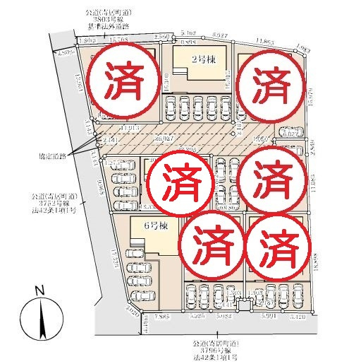 リーブルガーデン．S　寄居露梨子　の区画図|現地区画図