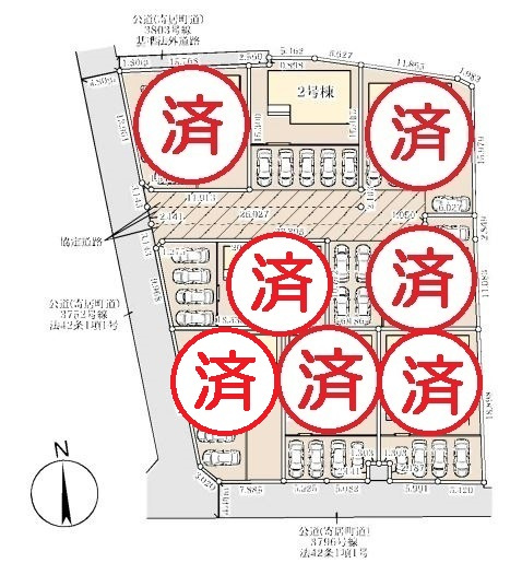 リーブルガーデン．S　寄居露梨子　の区画図|現地区画図
