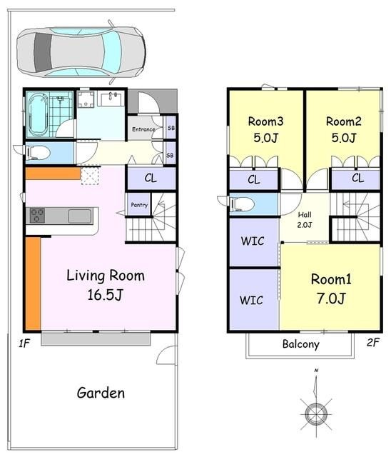 小川町１丁目貸家
