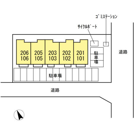 ラ・ヴェスタの区画図