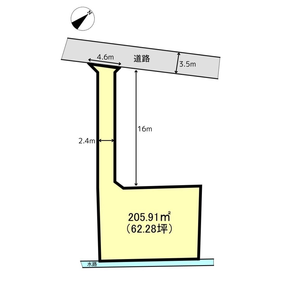 福岡市南区花畑３丁目　売り土地の区画図