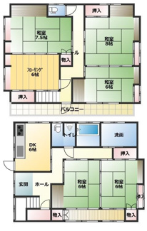 【間取り】 | 本城町戸建て
