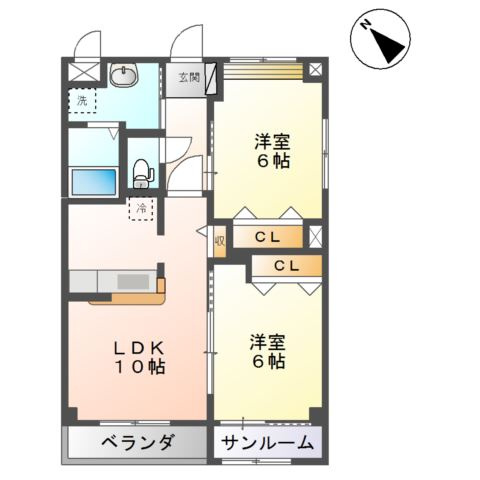 アプリーレの間取り