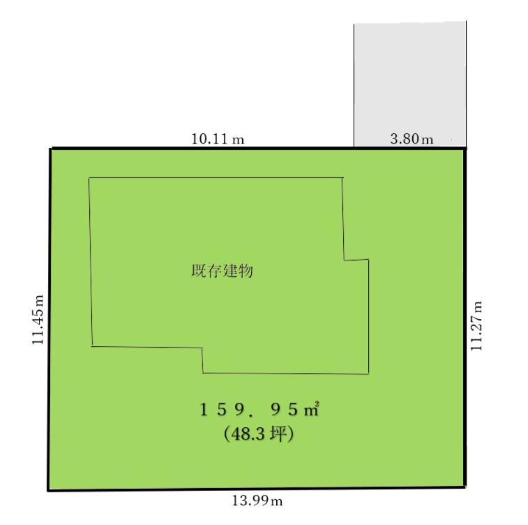 土地/新座市栄４丁目の区画図