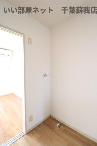 ソレイユ若葉　Aの洗面所|室内洗濯機置場