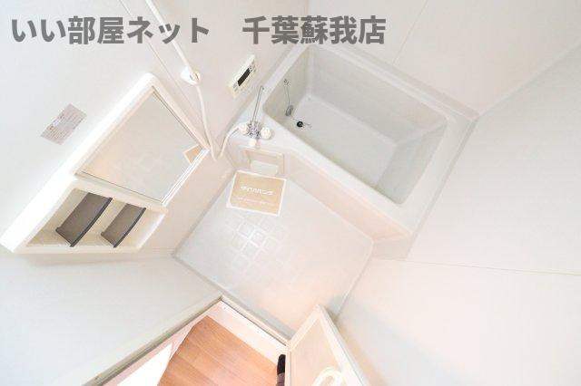 ソレイユ若葉　Aの浴室|コンパクトで使いやすいお風呂です