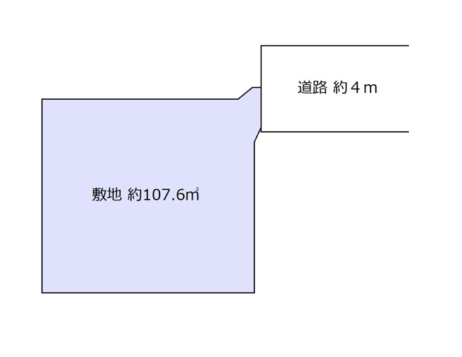 【土地図】 | 新宿区西落合1丁目　売地 | 落合南長崎駅徒歩4分、敷地面積約32.5坪の売地です！更地渡し・建築条件無しにつき、お好きなハウスメーカーさんでの建築が可能です♪建物参考プランもご用意しております。
