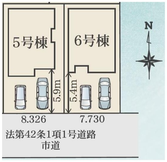 【区画図】 | 知多市つつじが丘　第1期　６号棟
