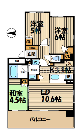 【間取り】 | パークアクシス大船