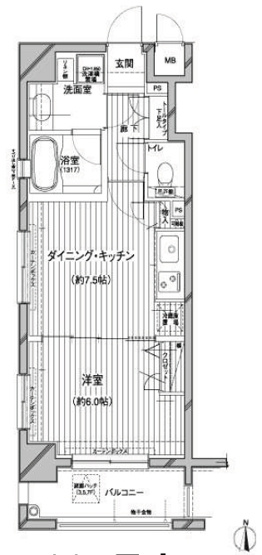 【間取り】 | デュオ・スカーラ亀戸Ⅱ