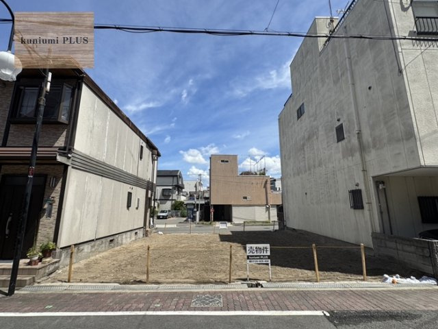 大阪市都島区都島中通3丁目　1号地の前面道路含む現地写真