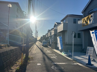 【前面道路含む現地写真】 | 南区別所中里台　全9棟/今回販売４棟 | 前面道路