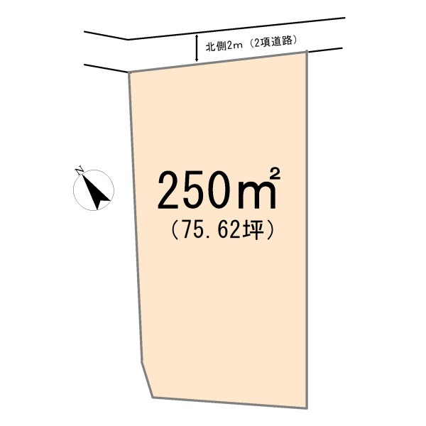 東松山市大字下野本土地　75坪の土地図