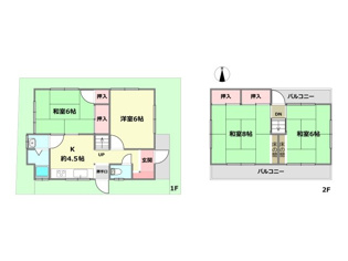 神戸市東灘区岡本4丁目中古戸建の間取り