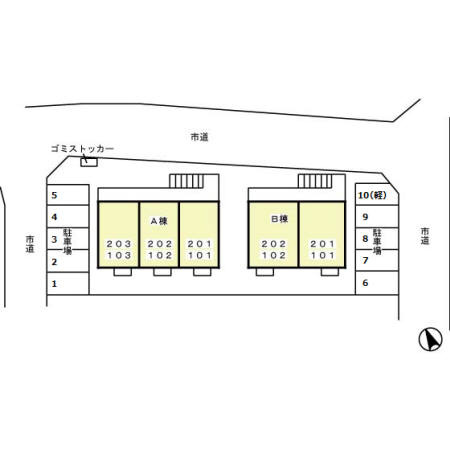 アメージング Ａ・Ｂの区画図