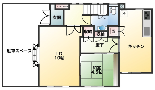 【間取り】 | 大森西5丁目　貸家