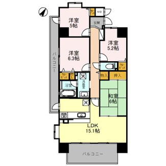 【間取り】 | ファミールハイツ泉大津セントハーバーシティ１番館