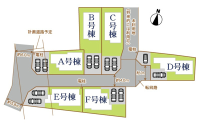 【区画図】 | 沼津市中沢田Ⅰ　新築一戸建て　A号棟