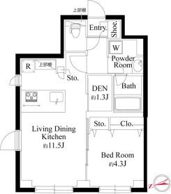 ラ・ペルラ下北沢の間取り