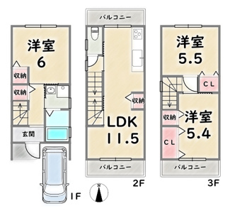【間取り】 | 右京区嵯峨野芝野町