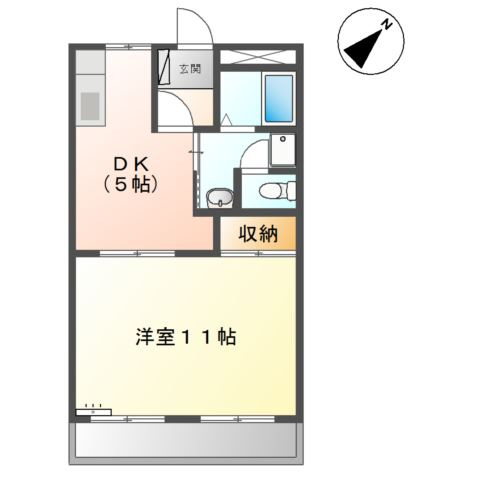 レスポワール太田の間取り