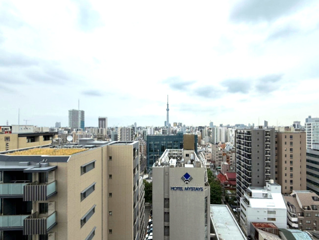 ブリリア上野ガーデン　15階　角　部屋　2021年築の展望