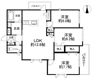 シャーメゾン六甲山手の間取り