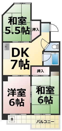 【間取り】 | 霞ヶ丘ビル