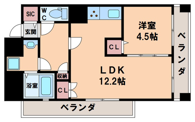 【間取り】 | クラウンハイム上町台セントラル　ラ・カーサ