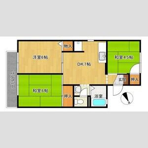 神戸市北区有野町唐櫃のハイツ