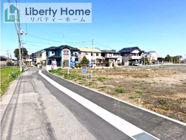 古河市諸川23-P1　新築戸建　7号棟の前面道路含む現地写真