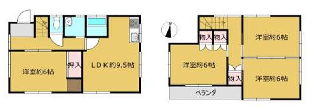 熊谷市成沢　中古住宅の間取り