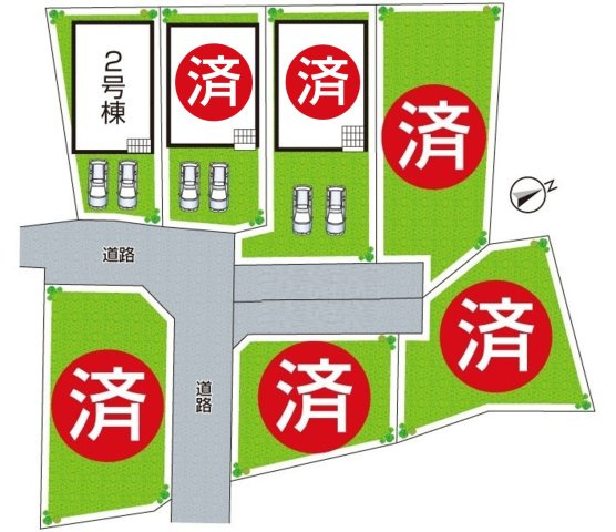 堺市堺区石津町　第2期　新築一戸建ての区画図