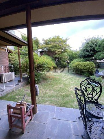 香里園東之町戸建　賃貸の庭|たまにはお庭で休日を過ごしてみるのもよいかもしれません