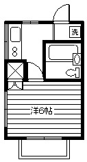 府中市清水が丘３丁目のアパートの間取り