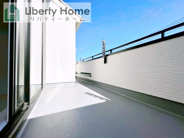 牛久市さくら台1丁目4期　新築戸建　1号棟のバルコニー