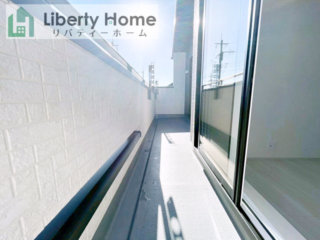 牛久市さくら台1丁目4期　新築戸建　2号棟のバルコニー