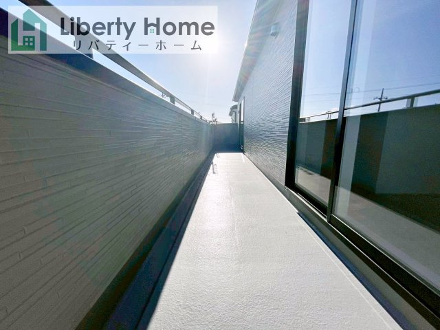 牛久市さくら台1丁目4期　新築戸建　4号棟のバルコニー