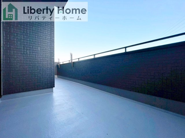 牛久市さくら台1丁目4期　新築戸建　6号棟のバルコニー