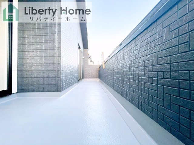 牛久市さくら台1丁目4期　新築戸建　6号棟のバルコニー