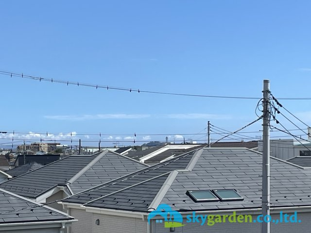 茅ヶ崎市出口町　中古戸建の展望|江の島のシーキャンドルが見えます