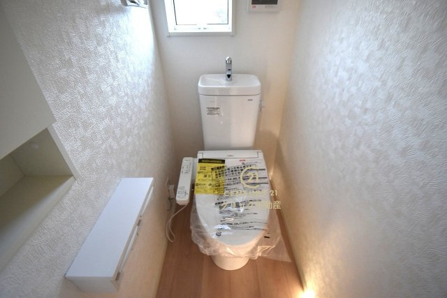 Cradlegarden　 北茨城市大津町北町　第12　1のトイレ|１階と２階、２ヶ所に清潔なトイレ。
毎日使う空間と機能だから、いつまでも清潔なスペースであってほしいのがトイレです。