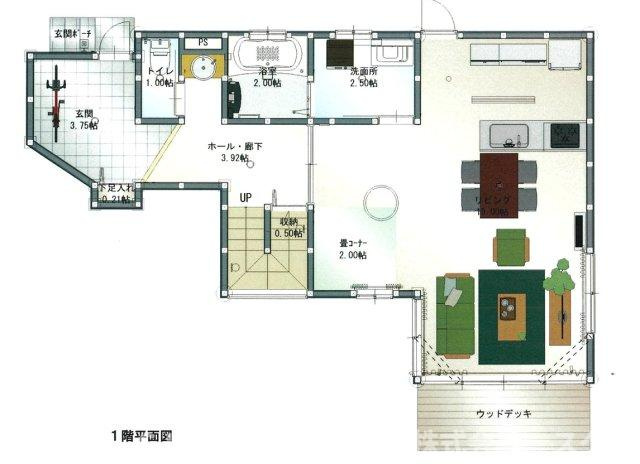 福知山市正明寺新築建売住宅の間取り