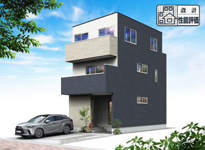 【外観パース】 | 静岡市駿河区小黒2丁目 3期 新築一戸建て 1号棟 | 外観パースです